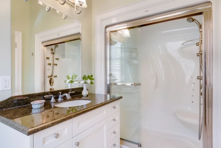 Bathroom glass shower tile